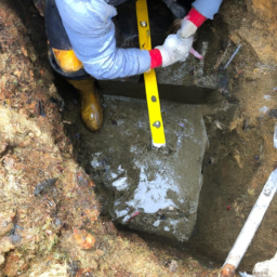 Construction d'un Mur de Soutènement en Blocs de Béton pour un Terrain en Pente Vitre